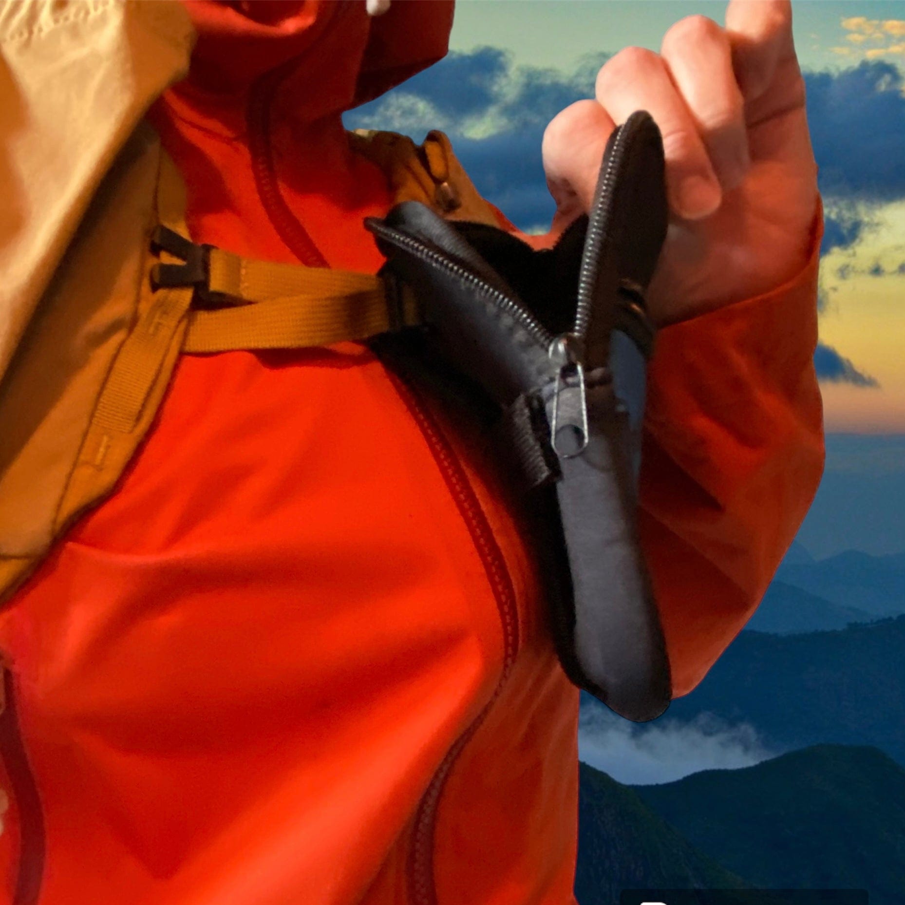 Mobil lomme til ryggsekk-feste Dont Live in a Comfort Zone - DoUdare