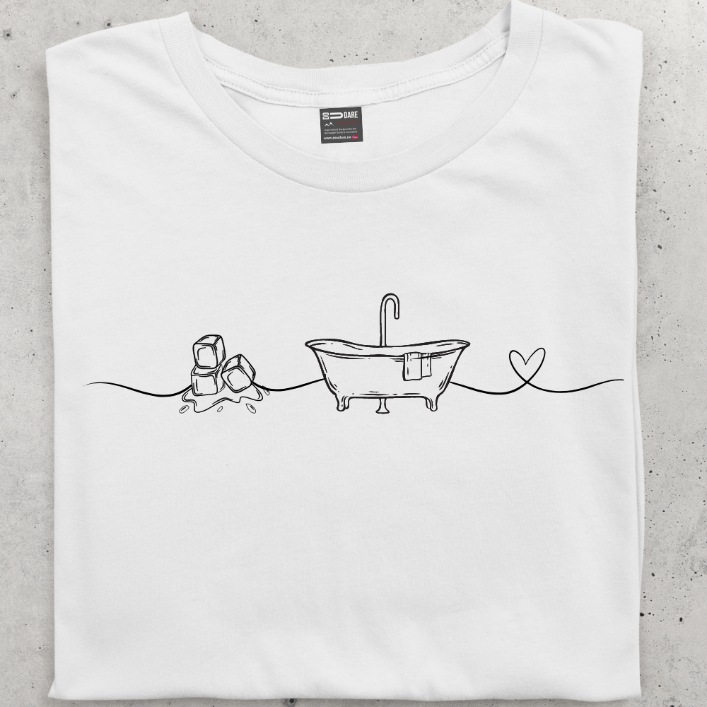 I Love Ice Bath Tee dame - DoUdare