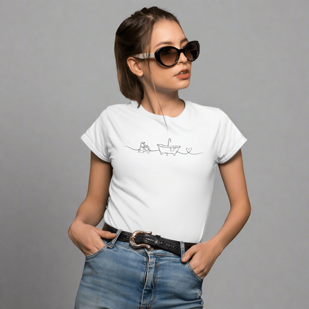 I Love Ice Bath Tee dame - DoUdare