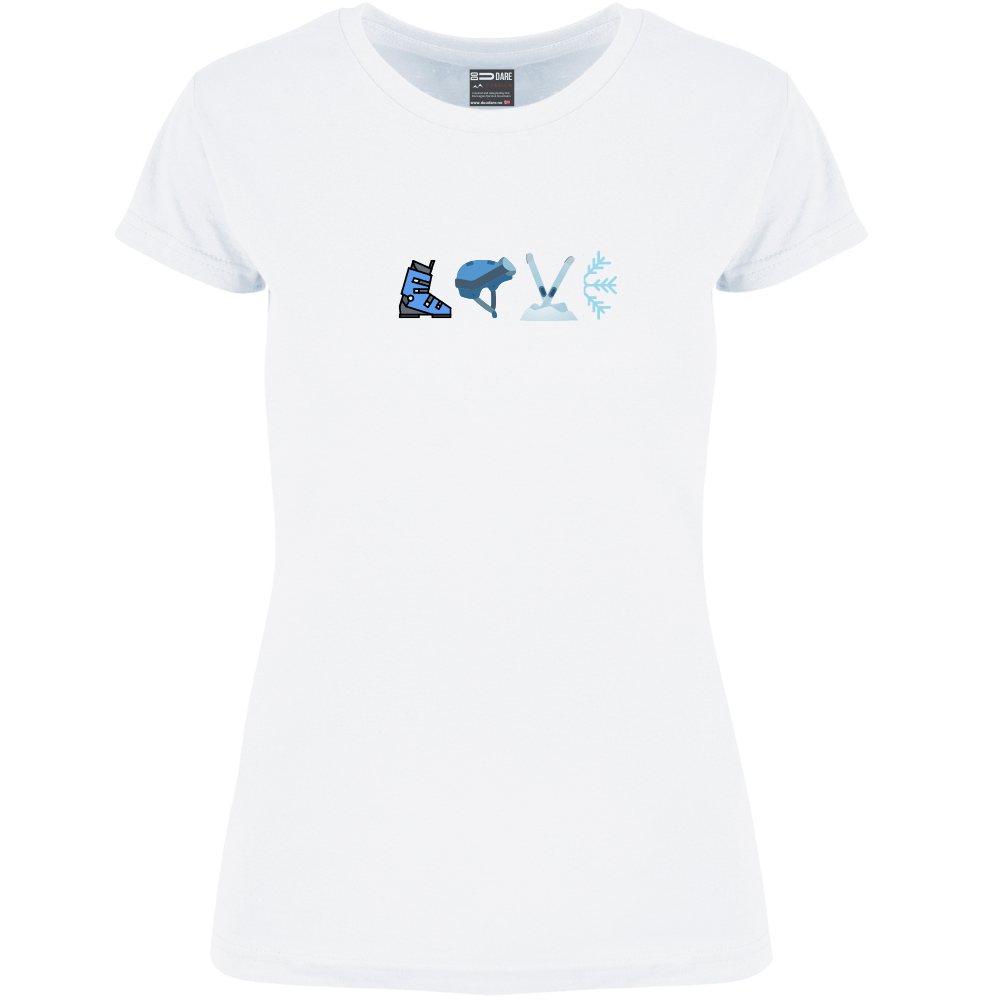 LOVE to SKI Tee - dame - DoUdare