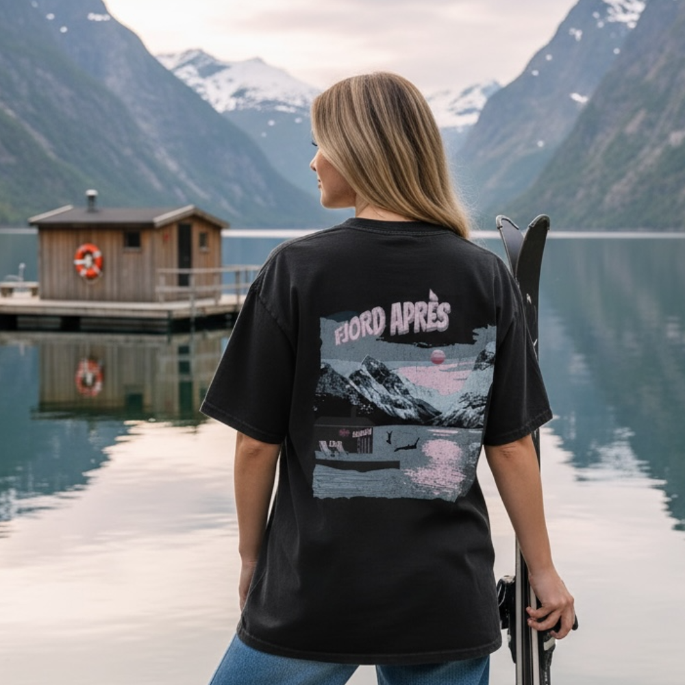 Apres Ski - Unisex washed ski tee - NYHET! - DoUdare
