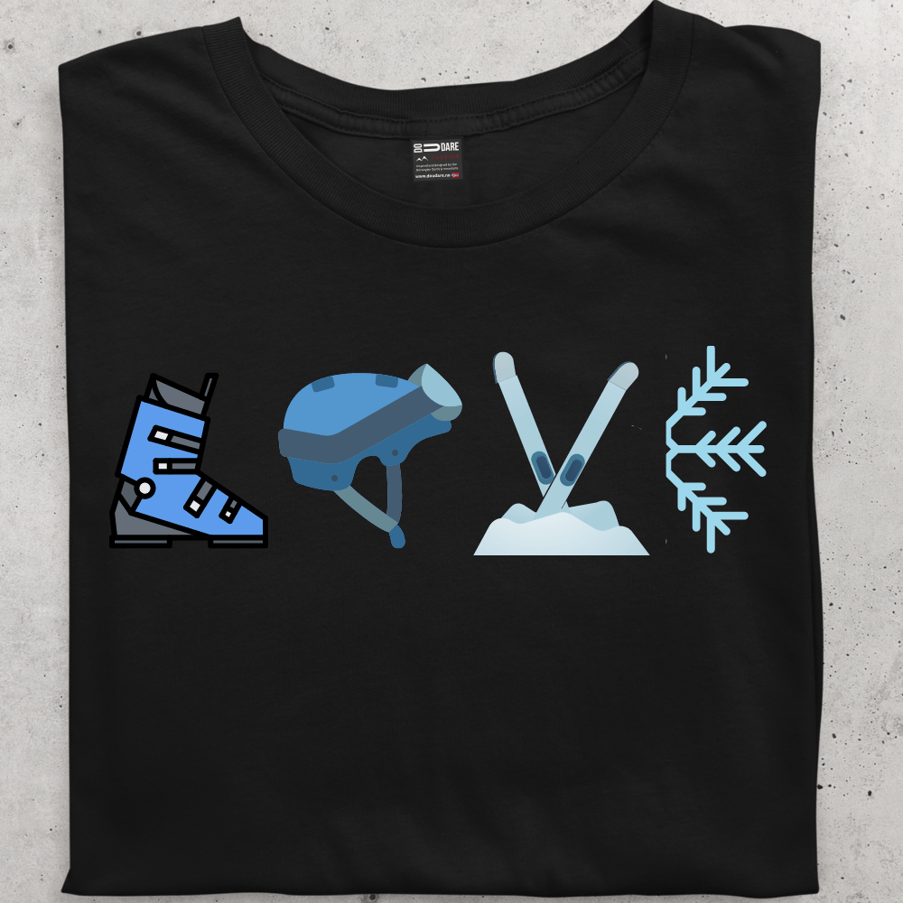 LOVE to SKI  Tee - dame - DoUdare