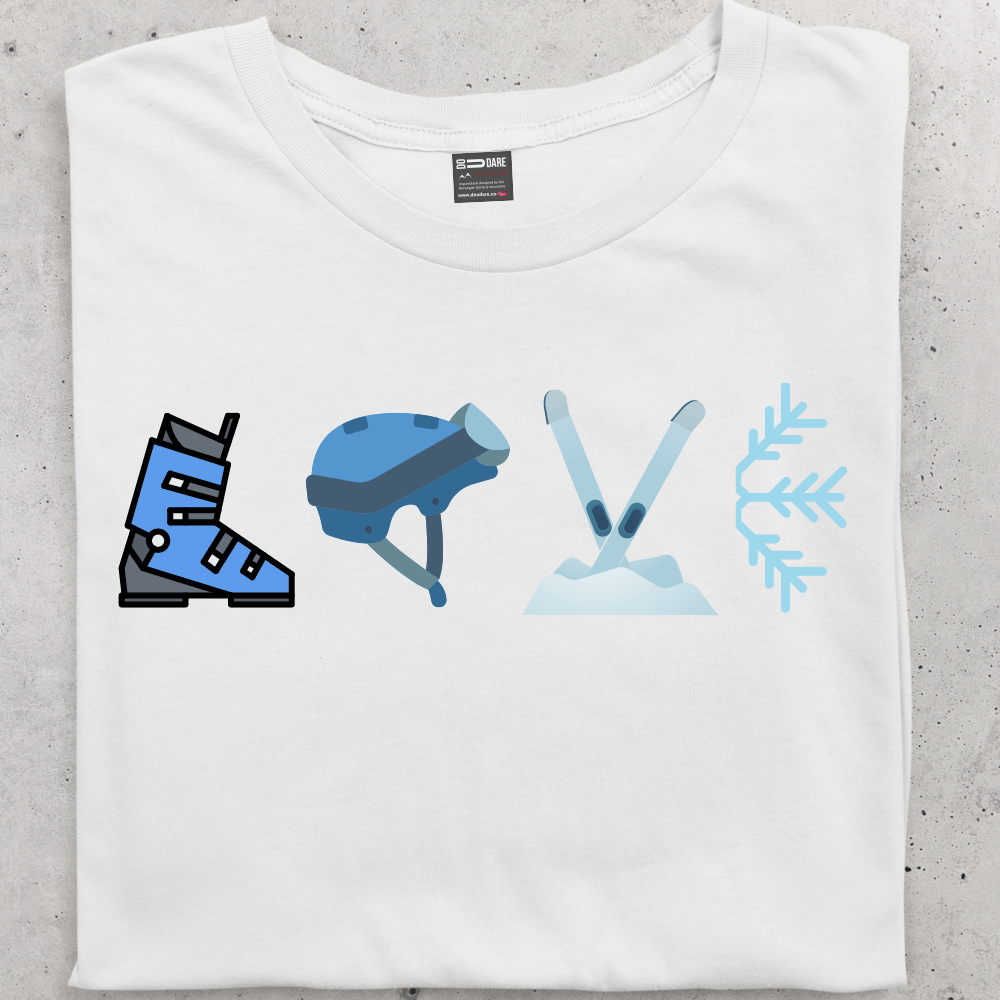 LOVE to SKI  Tee - dame - DoUdare