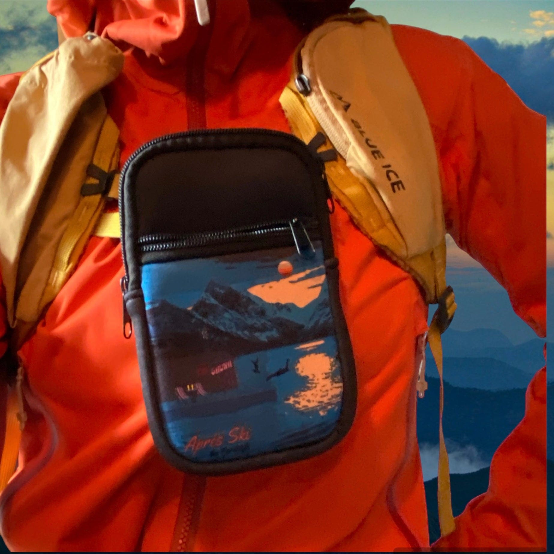 Mobil lomme til ryggsekk-feste Apres Ski - DoUdare