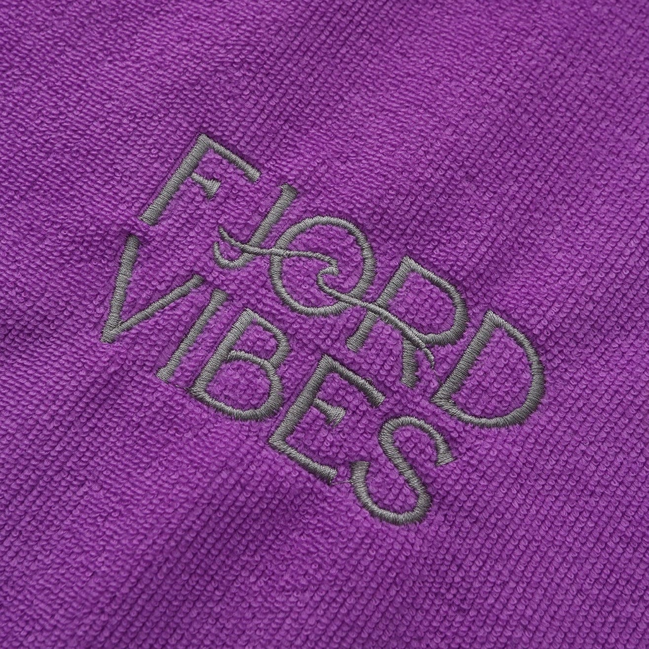 Poncho til isbading Salty but Sweet™ FjordRobe skifteponcho i miljøvennlig microfiber, FjordVibes Lavendel - DoUdare