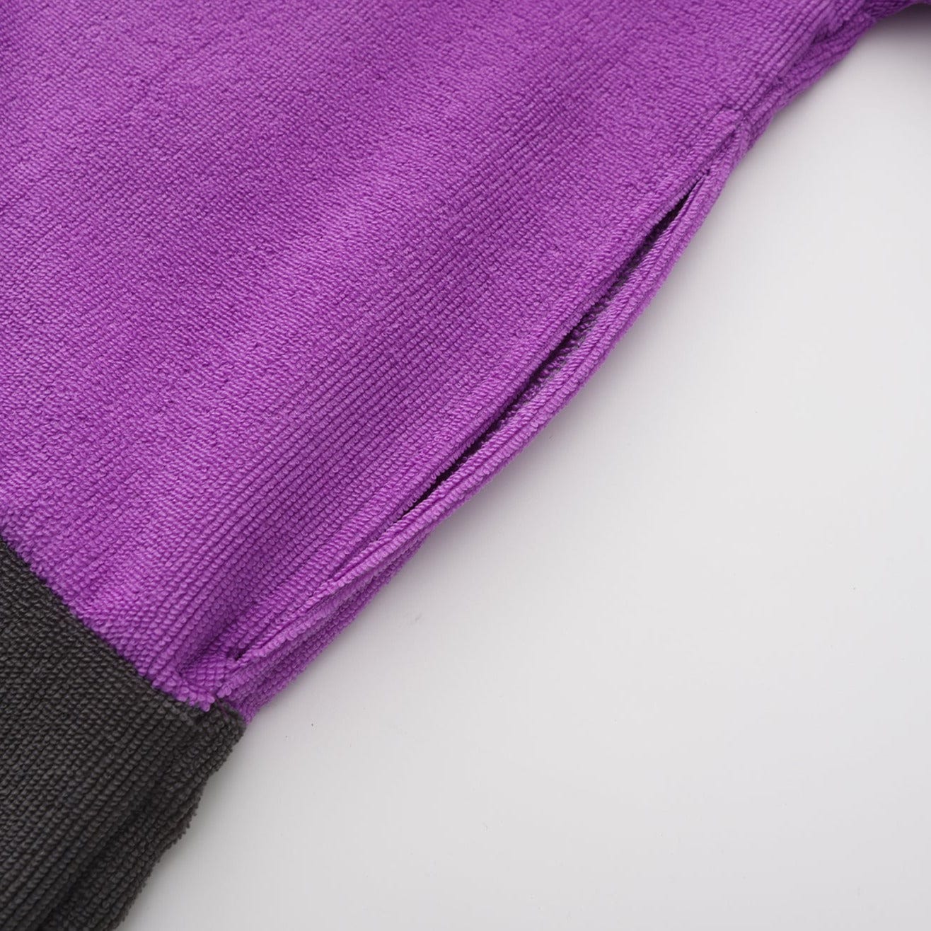 Poncho til isbading Salty but Sweet™ FjordRobe skifteponcho i miljøvennlig microfiber, FjordVibes Lavendel - DoUdare