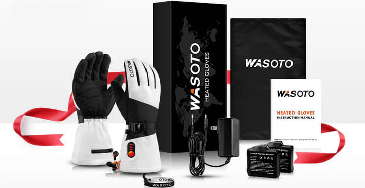 NYHET Elektrisk Oppvarmede Votter - Svart & Hvit