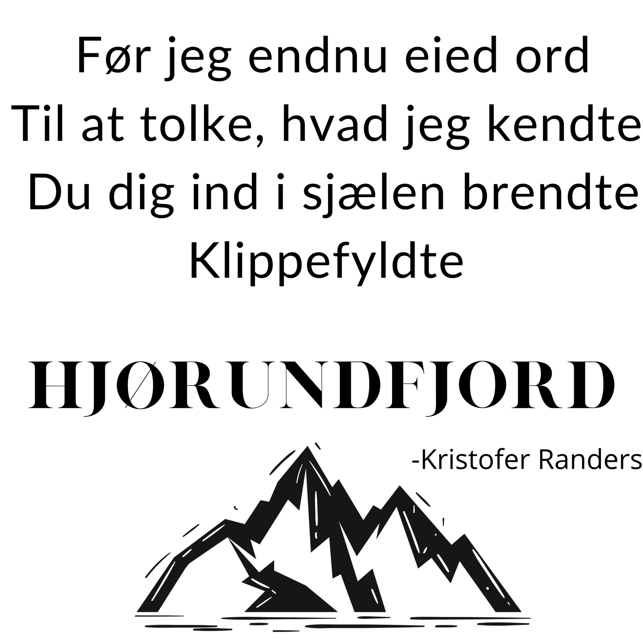 Emalje kopp med sitat fra Hjørundfjord entusiasten Randers - DoUdare